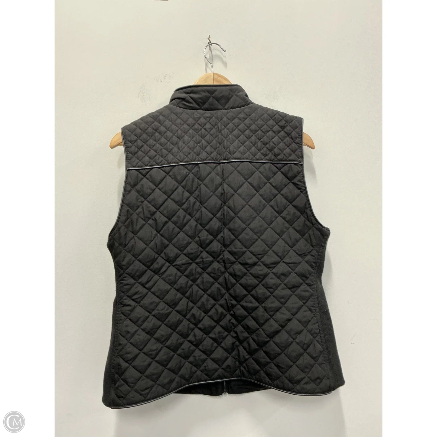 Vest Puffer & Quilted By Chicos In Black, Size: L