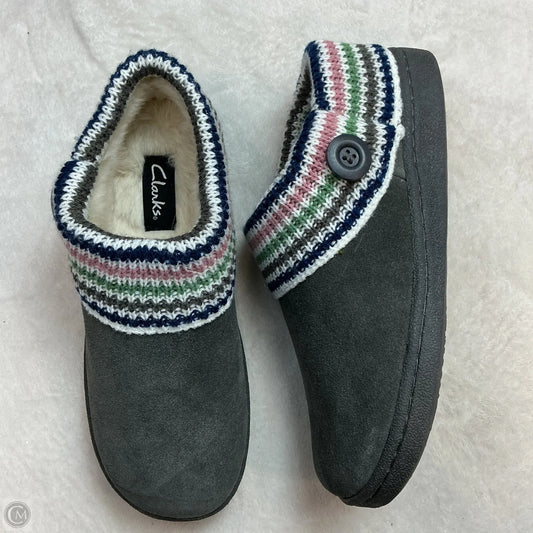 Slippers By Clarks In Grey, Size: 9