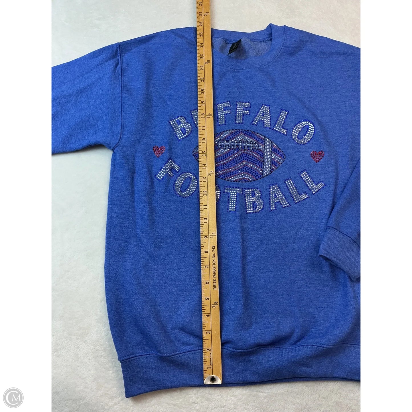 Sweatshirt Crewneck By Gildan In Blue, Size: Sp