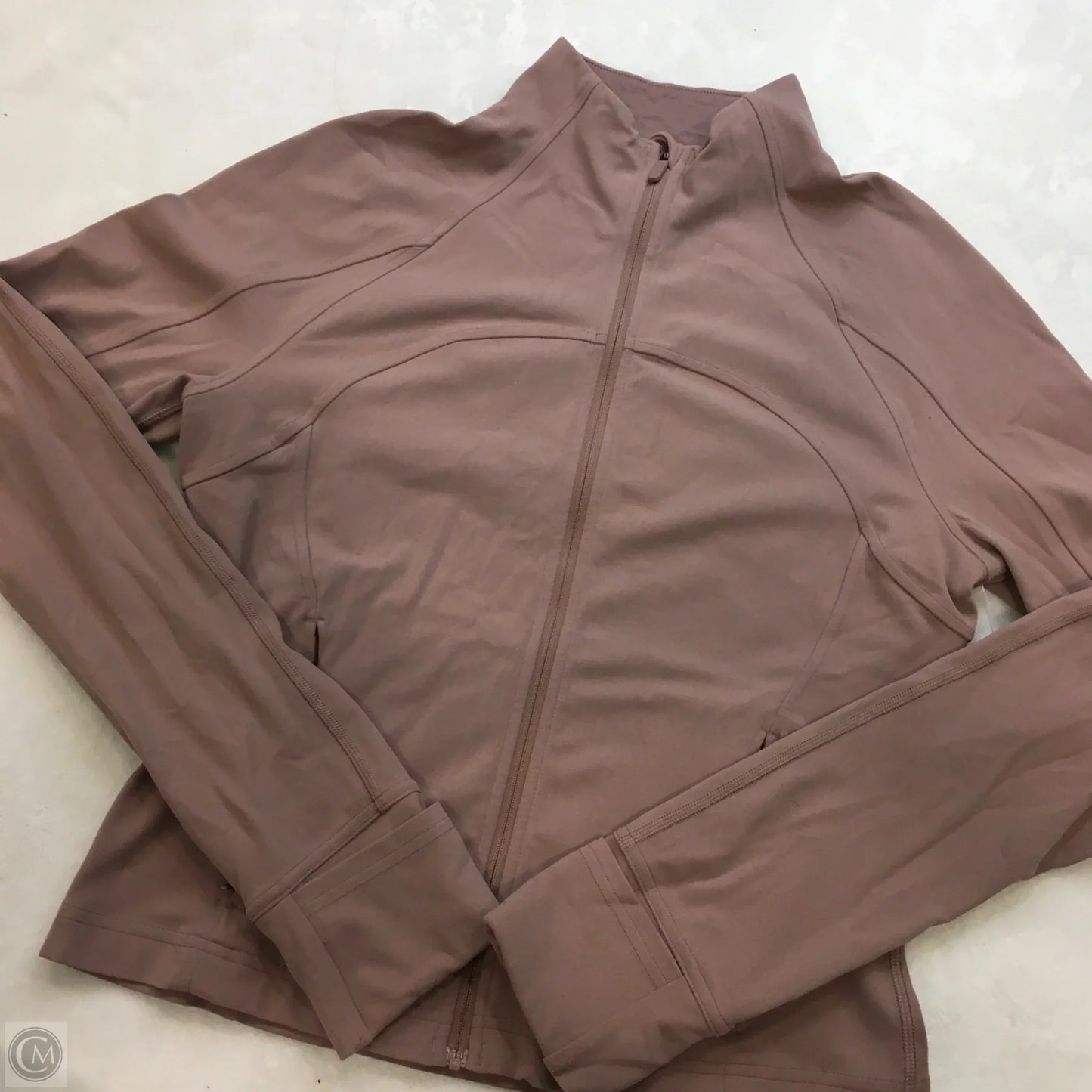 Athletic Top Long Sleeve Collar By Lululemon In Mauve, Size: 10