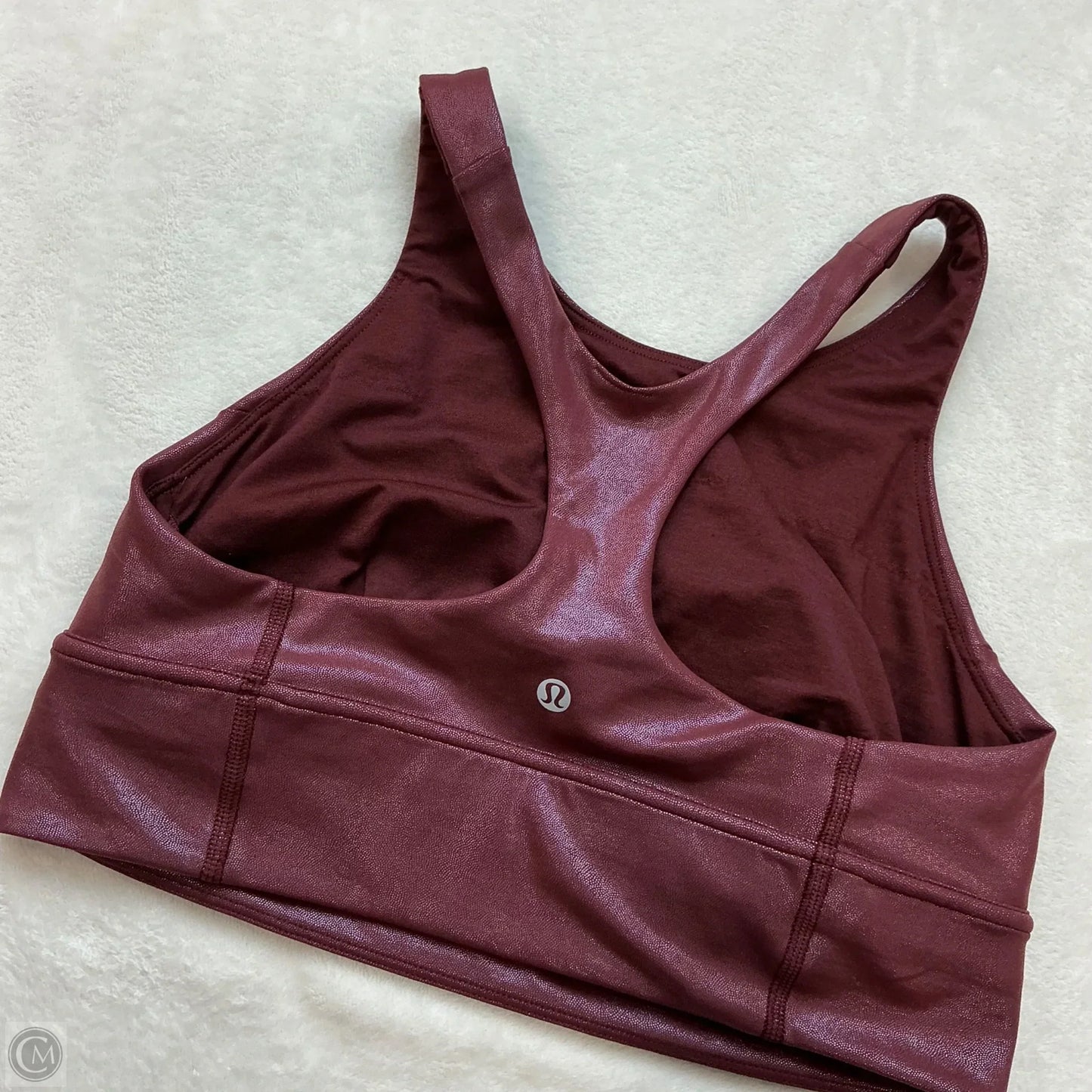 Athletic Bra By Lululemon In Maroon, Size: 10