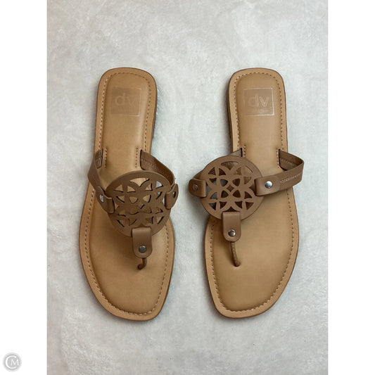 Shoes Flats By Clothes Mentor In Cream, Size: 8.5