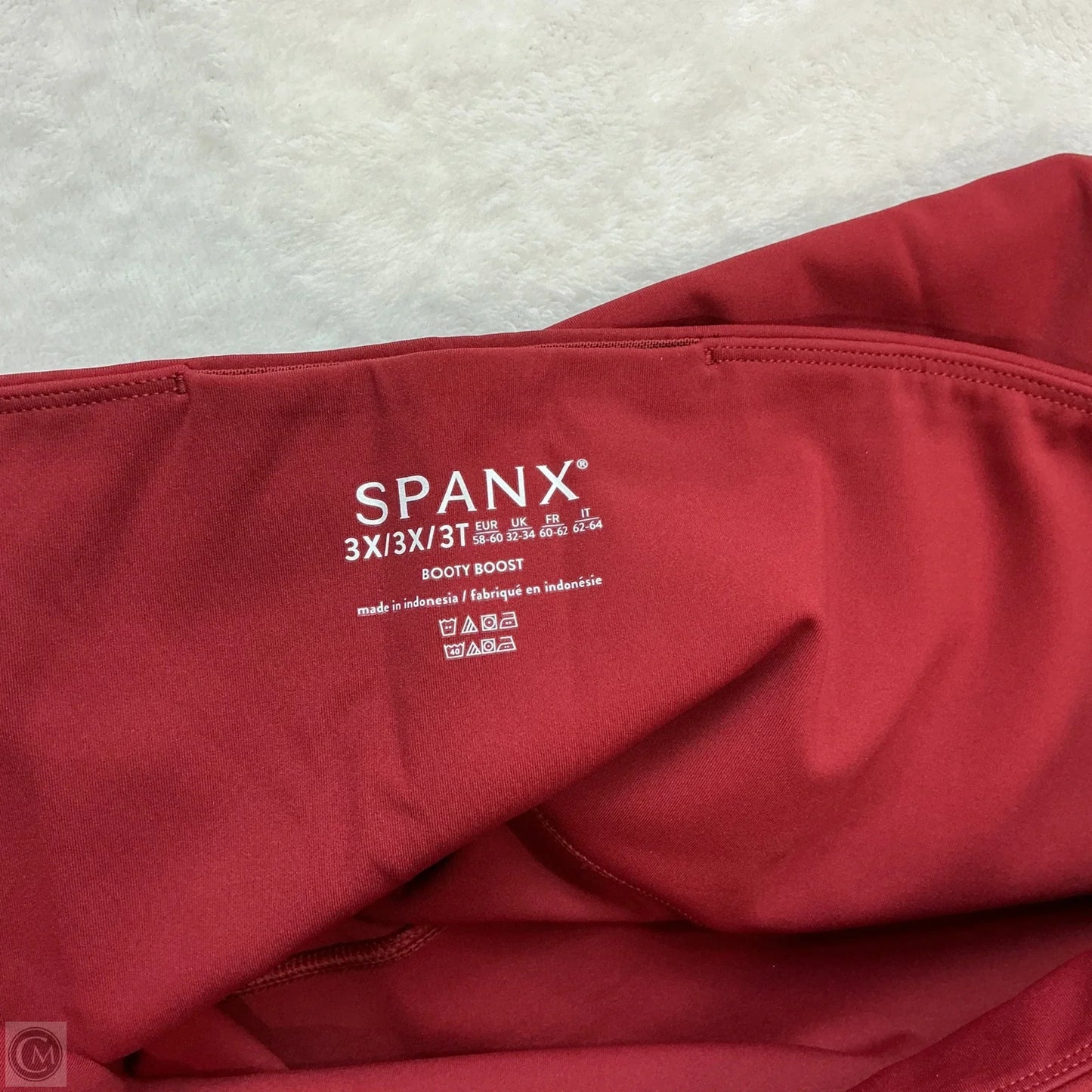 Athletic Leggings By Spanx In Red, Size: 3x