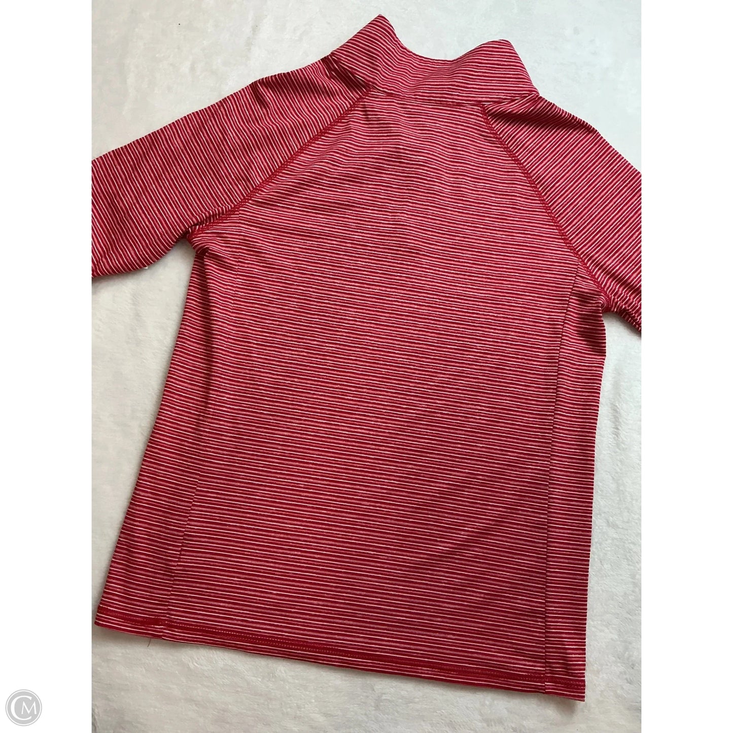 Athletic Top Long Sleeve Collar By Nfl In Red, Size: S