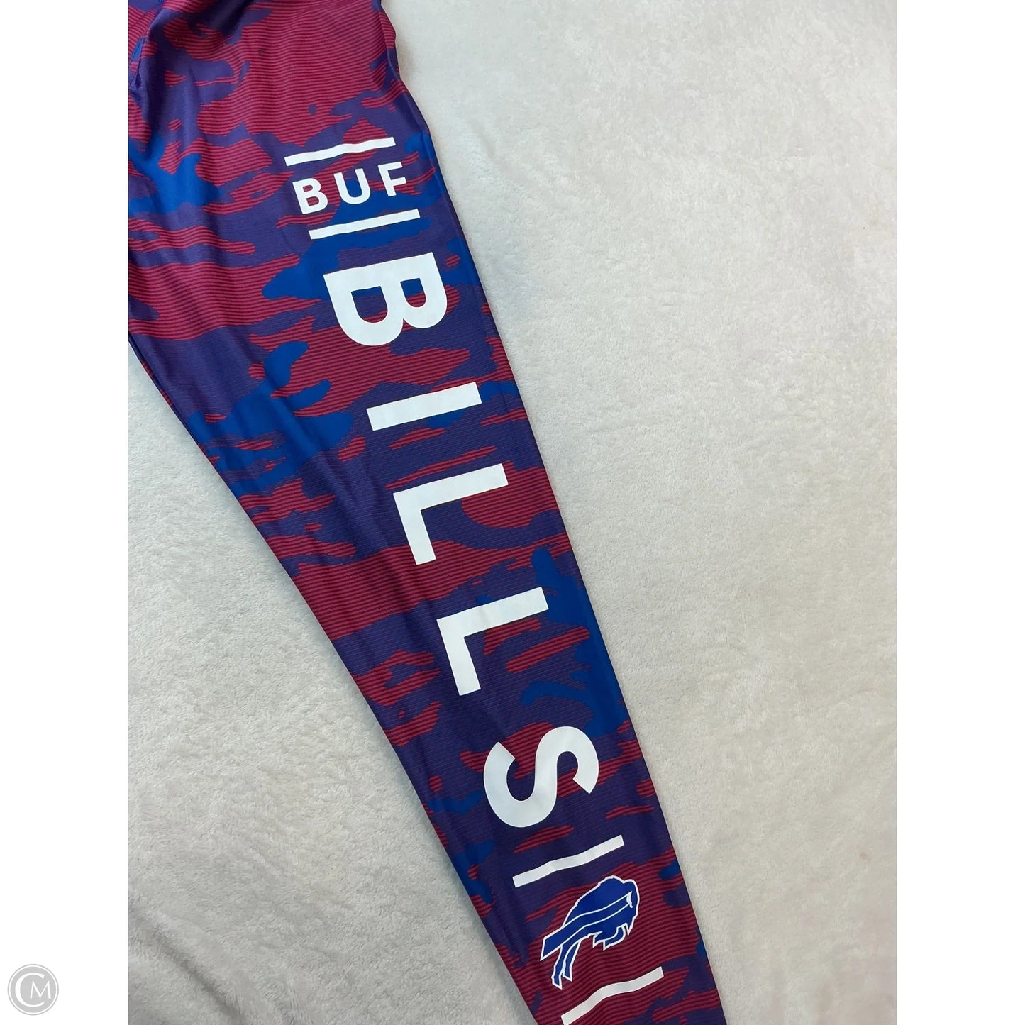 Athletic Leggings By Nfl In Blue & Red, Size: Xl