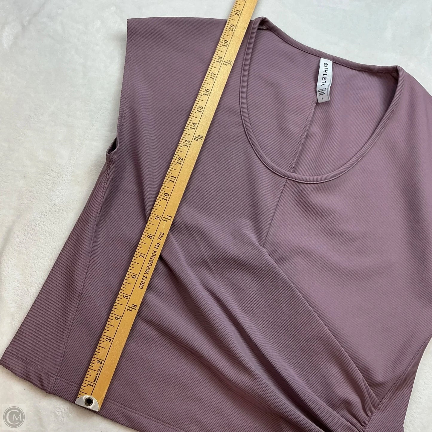 Athletic Top Short Sleeve By Athleta In Purple, Size: L