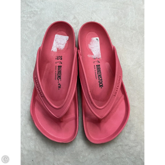 Sandals Flip Flops By Birkenstock In Pink, Size: 6