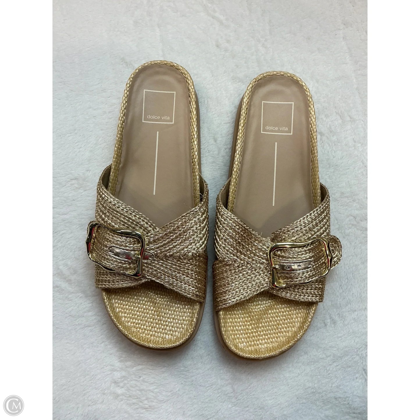 Sandals Flats By Dolce Vita In Gold, Size: 7.5