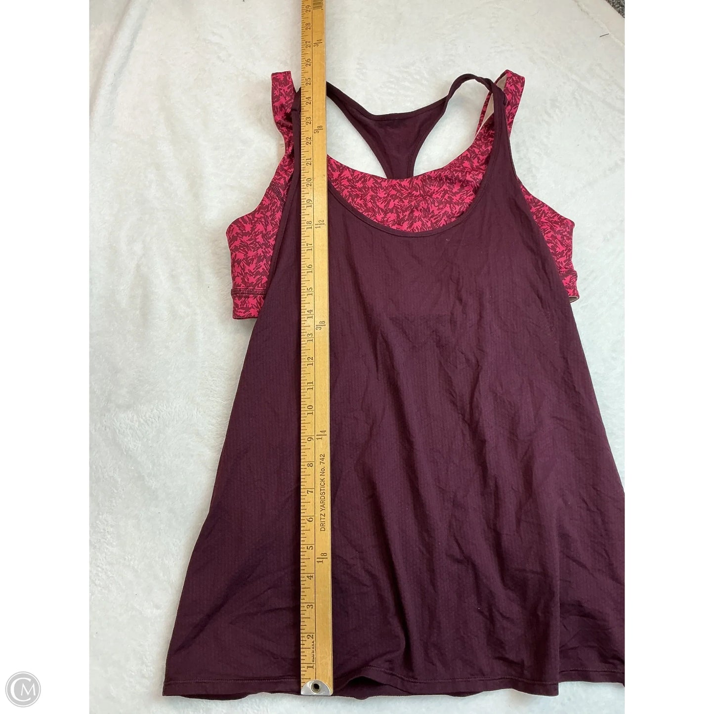 Tank Top By Lululemon In Maroon, Size: S
