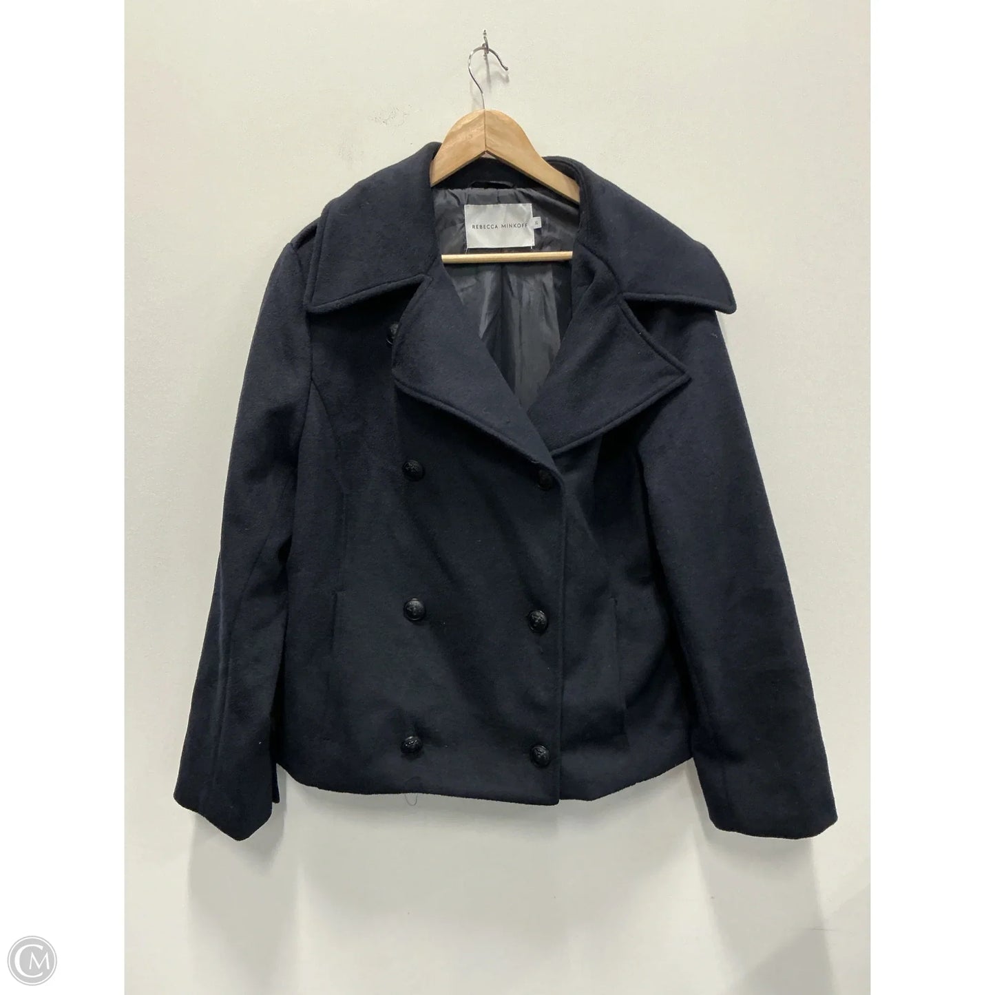 Coat Designer By Rebecca Minkoff In Navy, Size: Xl