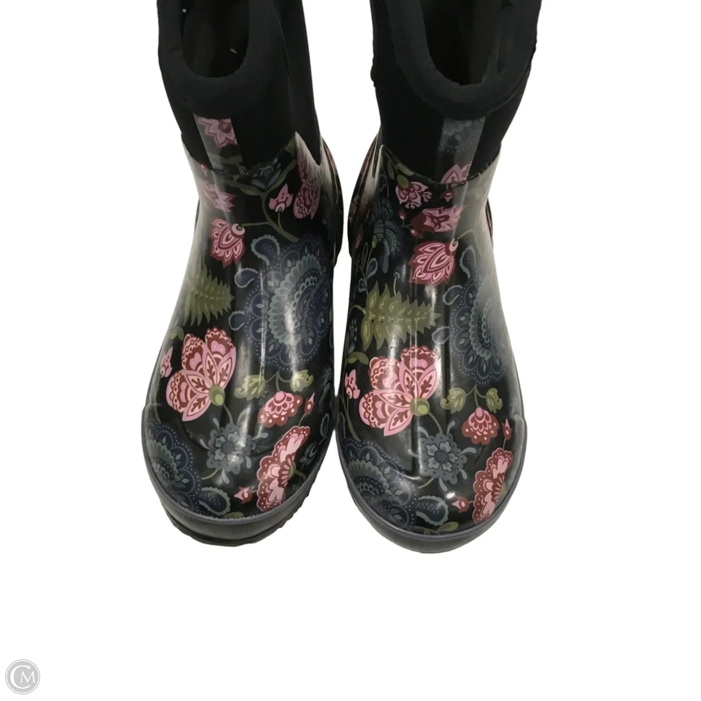 Boots Rain By Bogs In Floral Print, Size: 10