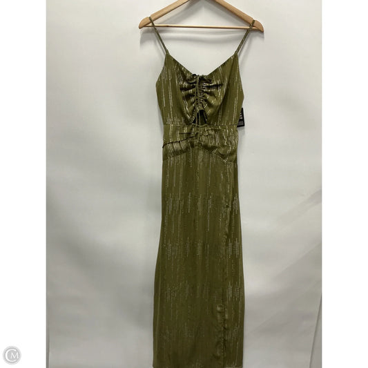 Dress Casual Maxi By Express In Green, Size: S