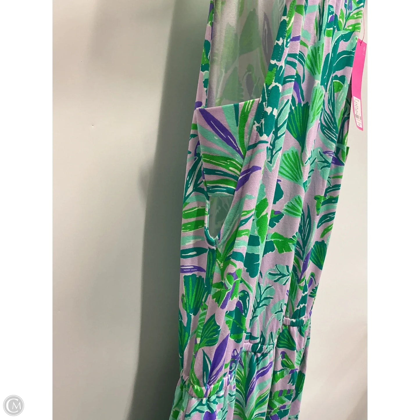 Dress Designer By Lilly Pulitzer In Green & Purple, Size: S