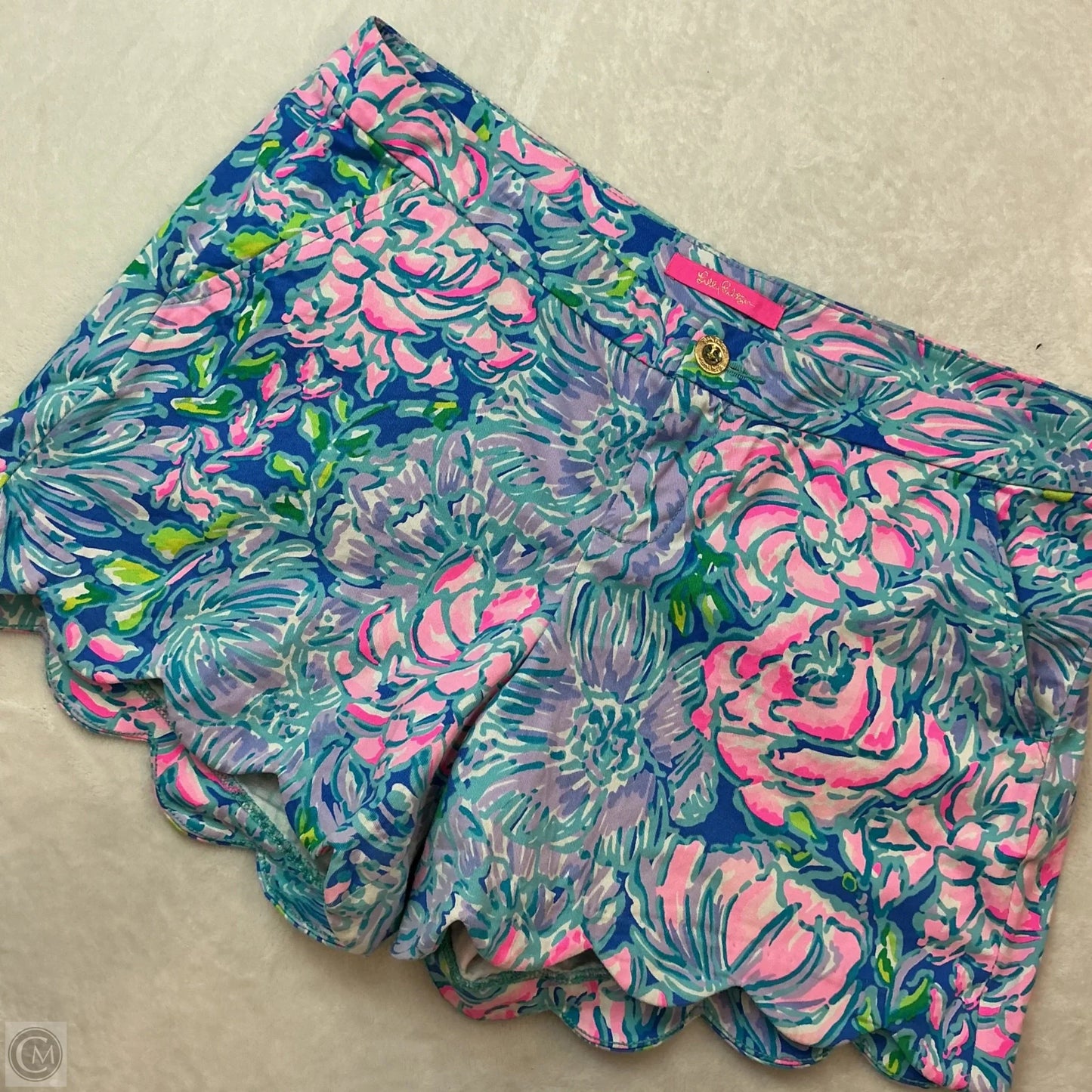 Shorts Designer By Lilly Pulitzer In Blue & Pink, Size: 12