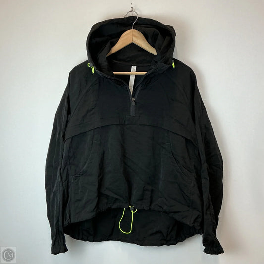 Jacket Windbreaker By Lululemon In Black, Size: M