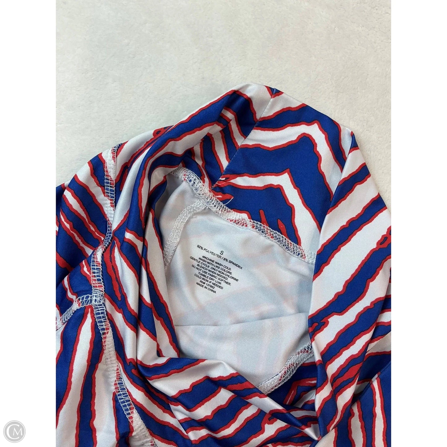 Athletic Leggings By Clothes Mentor In Blue & Red & White, Size: S