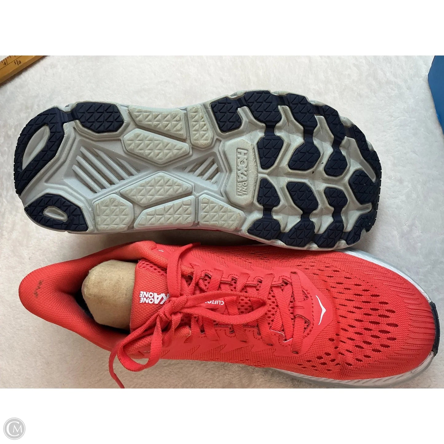 Shoes Athletic By Hoka In Orange, Size: 9