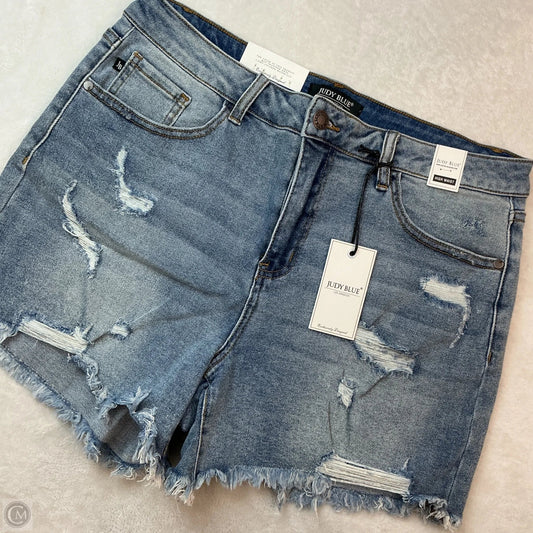 Shorts By Judy Blue In Blue Denim, Size: Xl