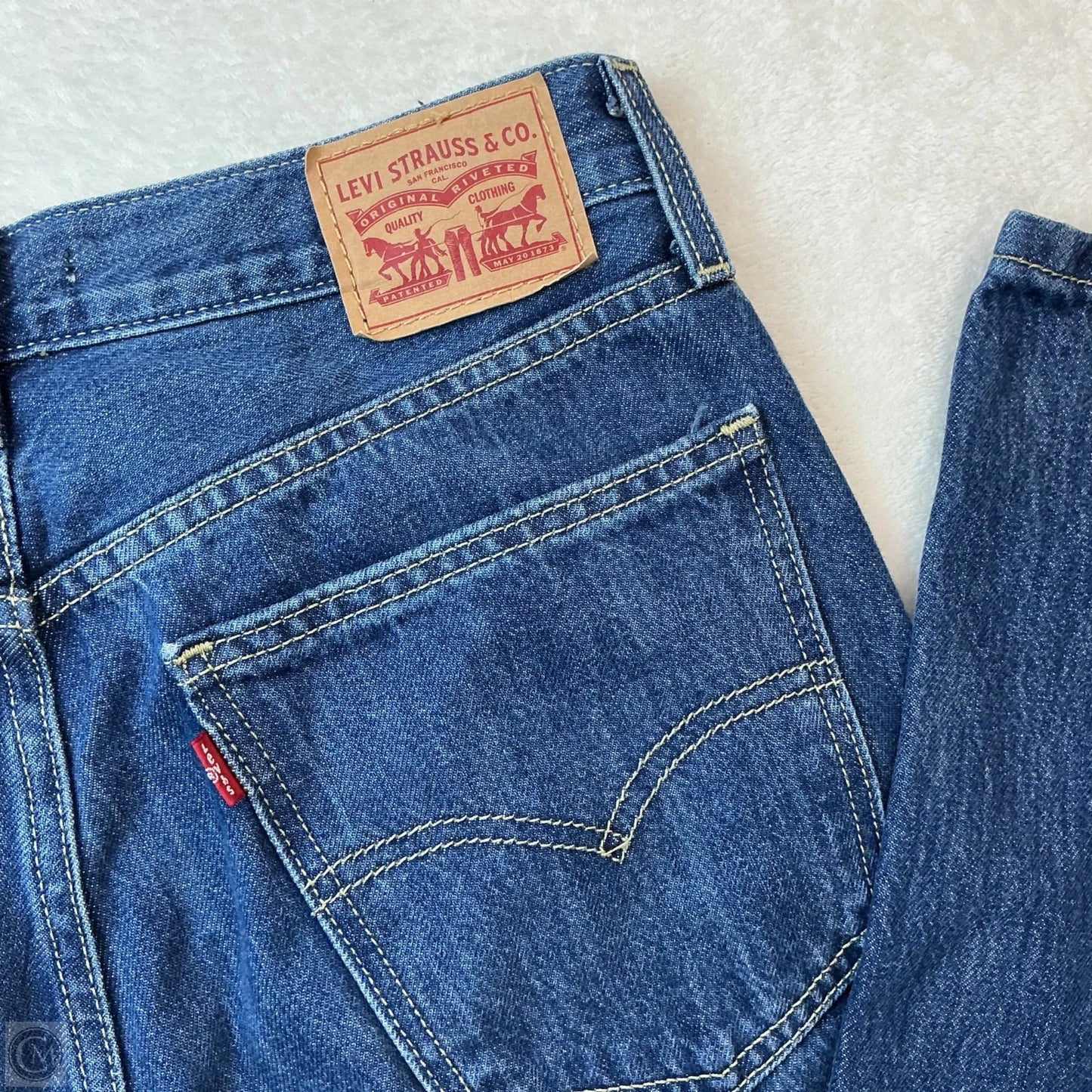 Jeans Straight By Levis In Blue, Size: 4