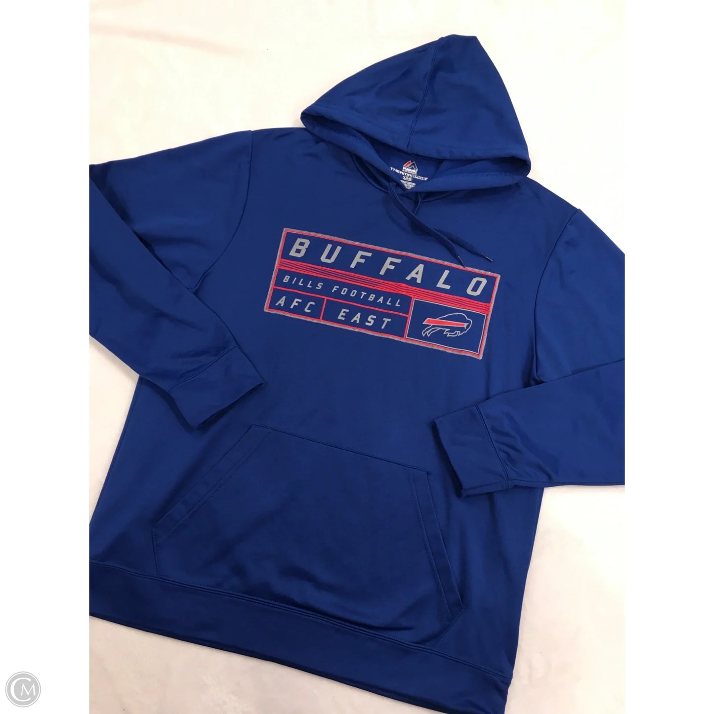 Sweatshirt Hoodie By Majestic In Blue, Size: L