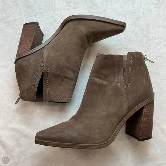 Boots Ankle Heels By Vince Camuto In Brown, Size: 7.5