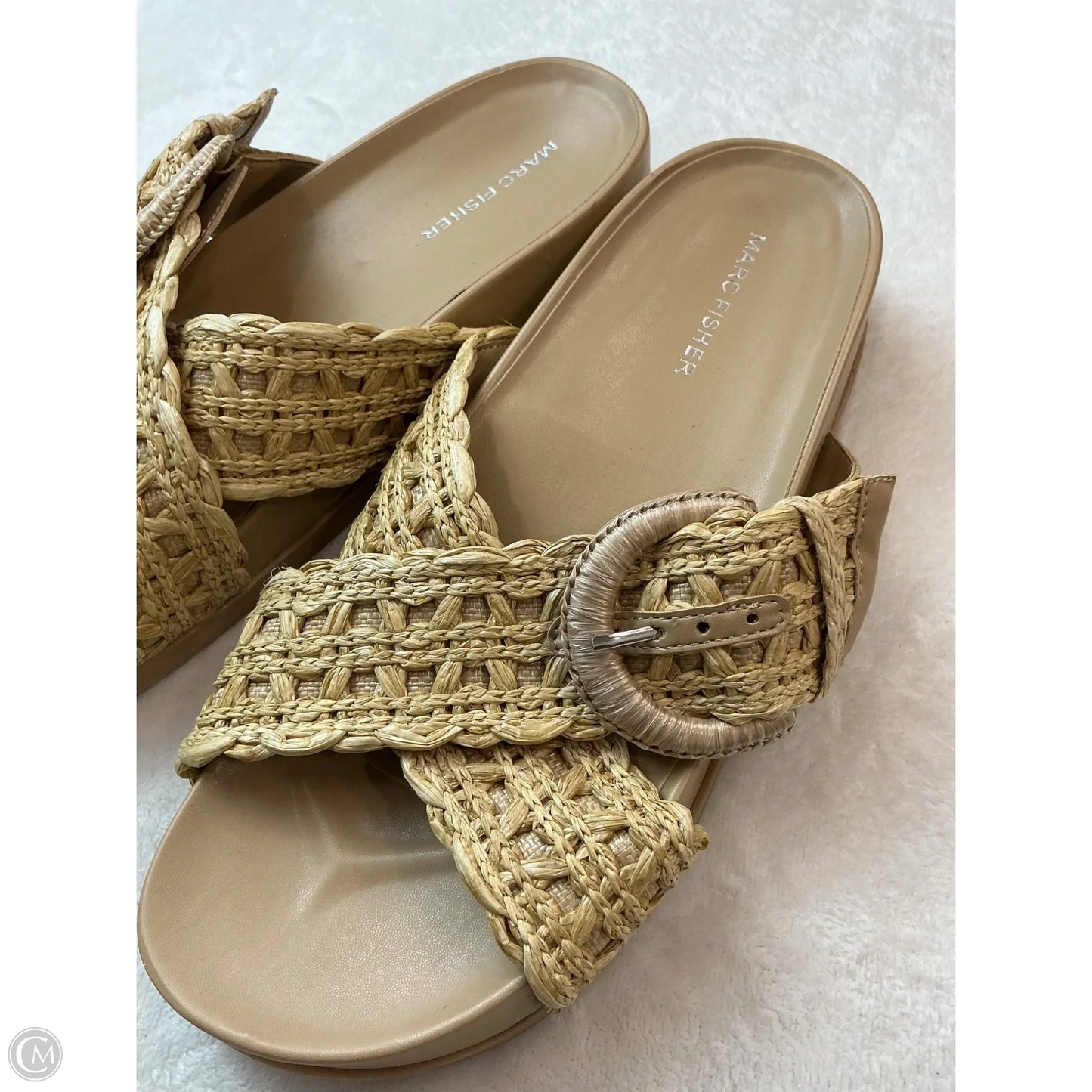 Sandals Flats By Marc Fisher In Cream, Size: 8.5