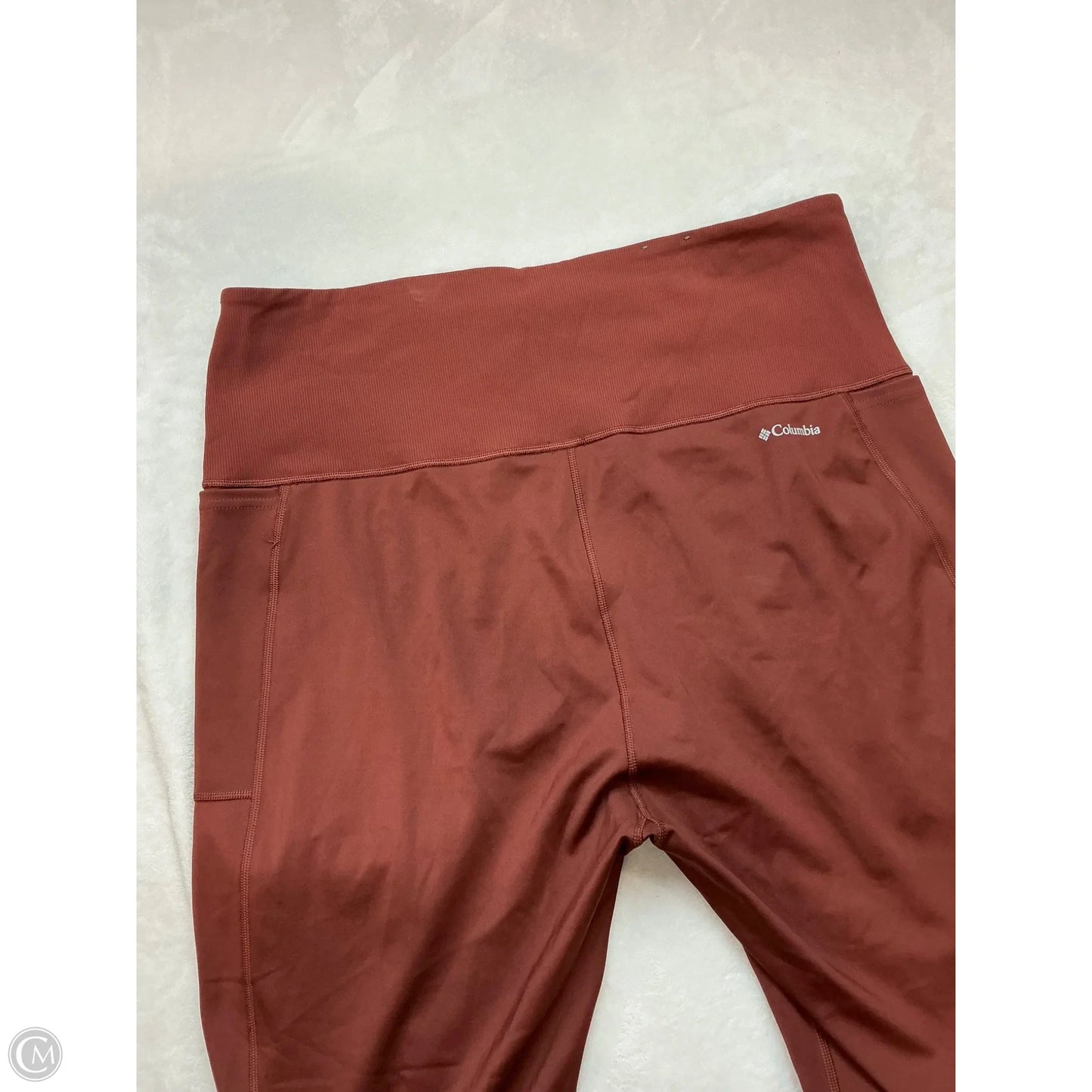 Athletic Leggings By Columbia In Brown, Size: Xxl