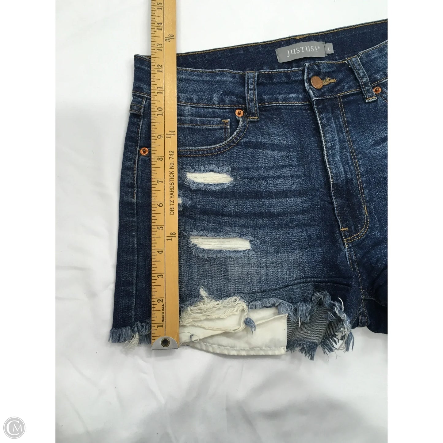 Shorts By Just Usa In Blue Denim, Size: L