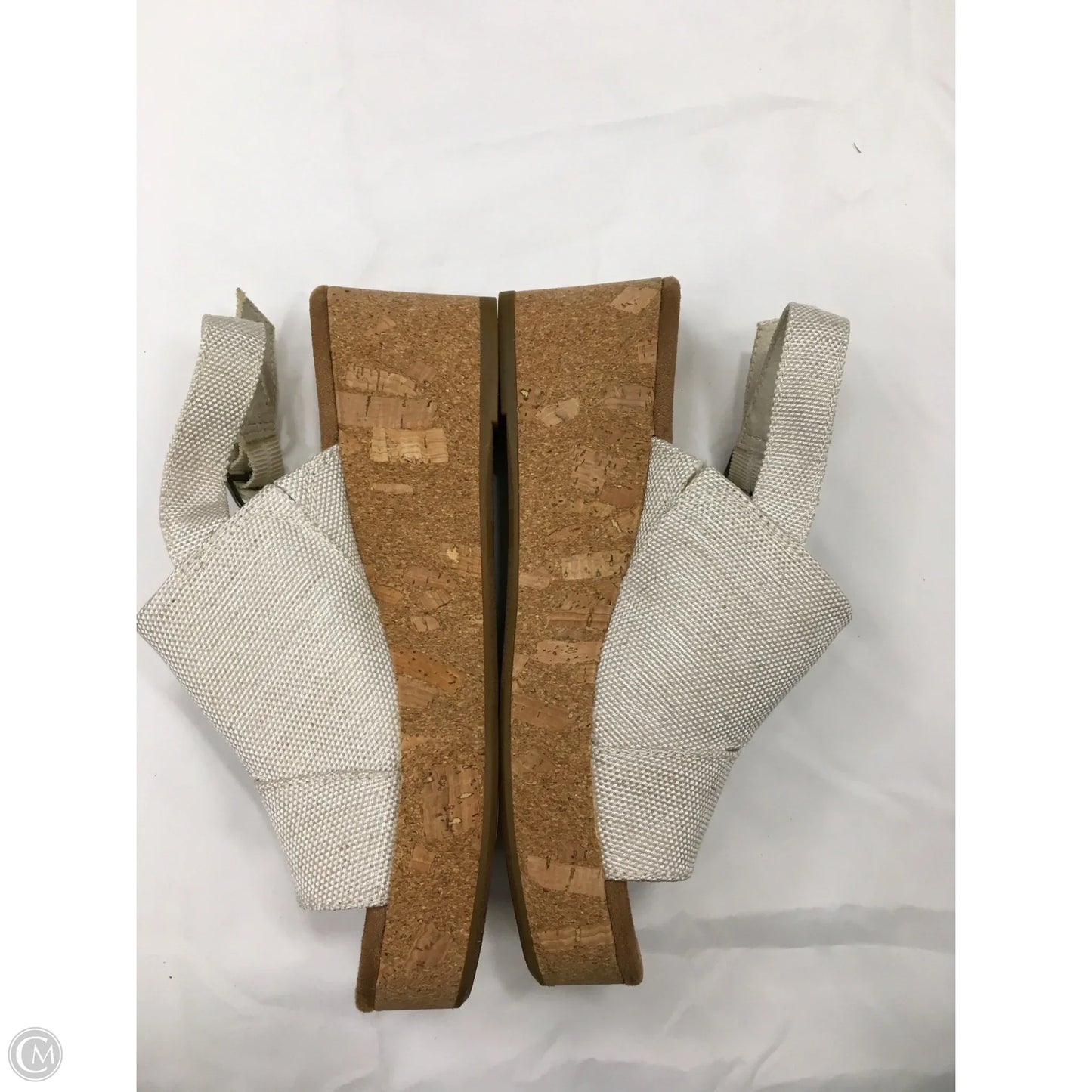 Sandals Heels Wedge By Toms In Cream, Size: 6