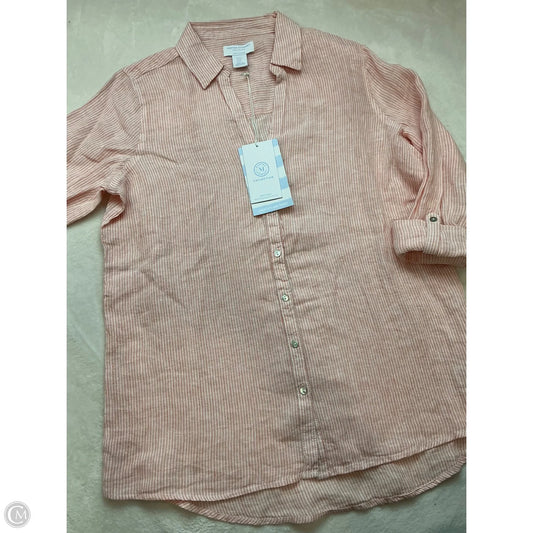 Top Long Sleeve By Clothes Mentor In Orange, Size: M