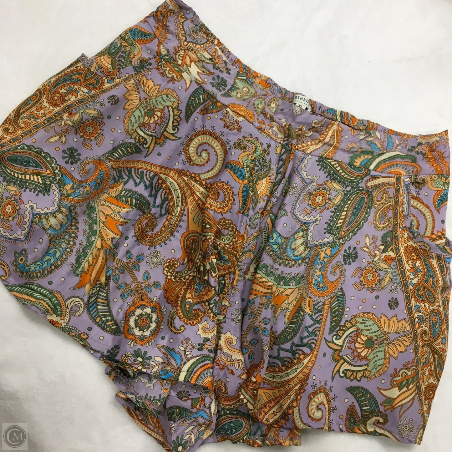 Shorts By Earthbound In Purple & Yellow, Size: Xl