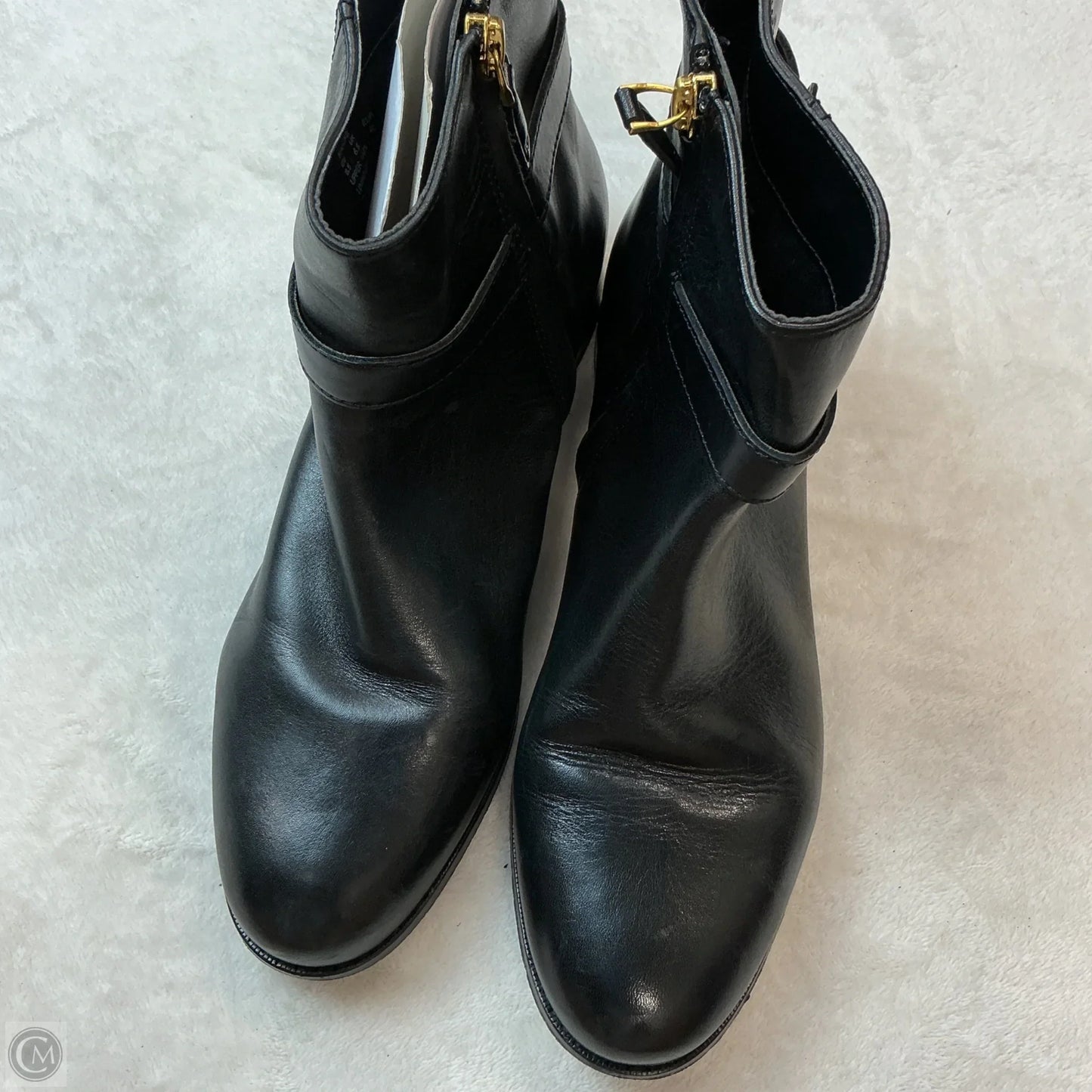 Boots Ankle Flats By Ralph Lauren In Black, Size: 8.5