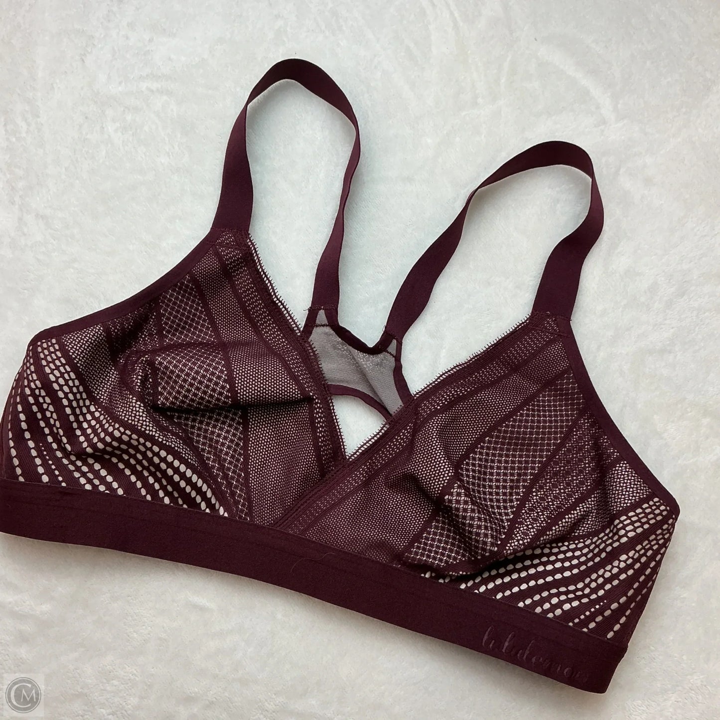 Athletic Bra By Lululemon In Maroon, Size: 36c