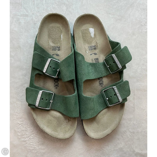 Sandals Flats By Birkenstock In Green, Size: 9