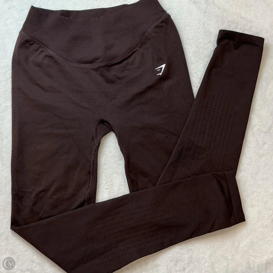 Athletic Leggings By Gym Shark In Brown, Size: S