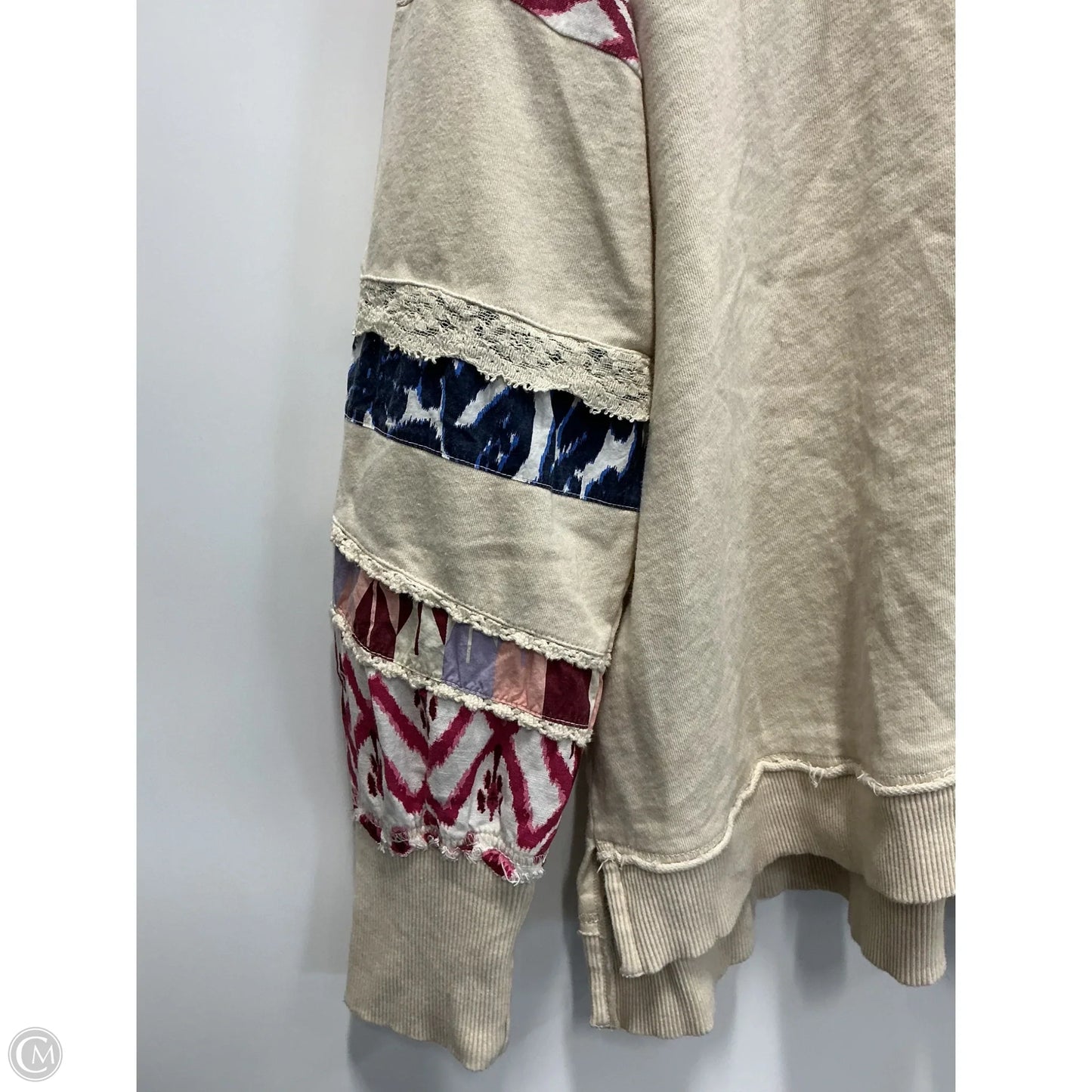 Sweatshirt Hoodie By Pilcro In Cream, Size: Xl