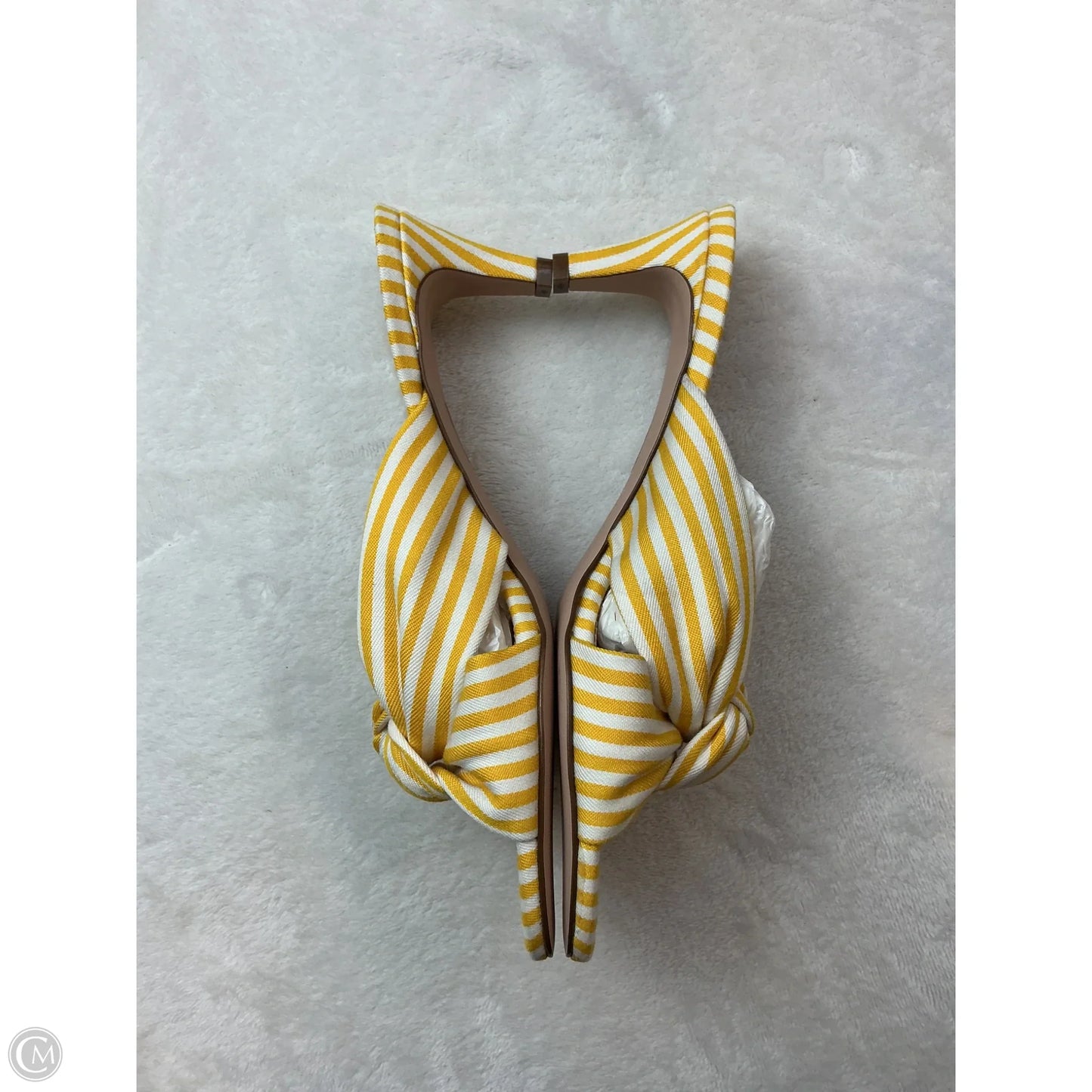 Sandals Heels Kitten By J. Crew In Yellow, Size: 7