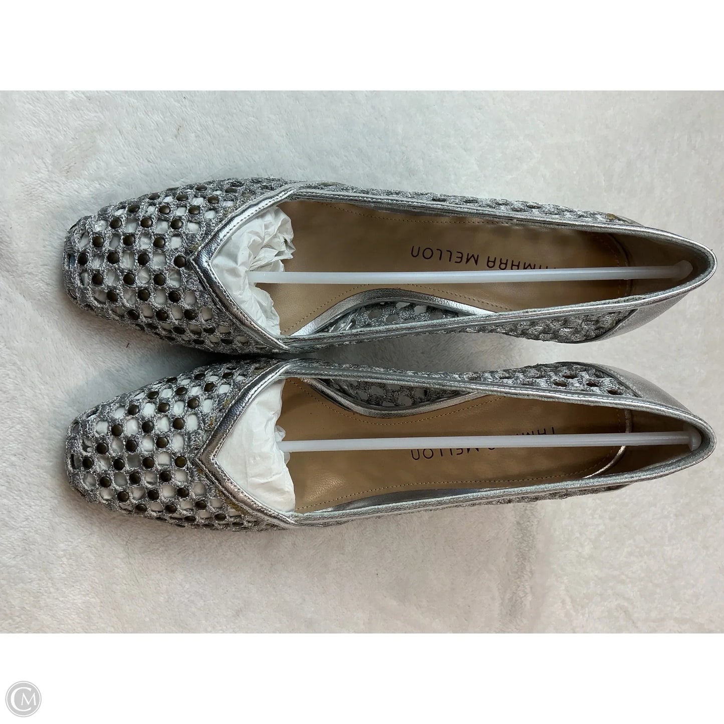 Shoes Heels Block By Cma In Silver, Size: 8
