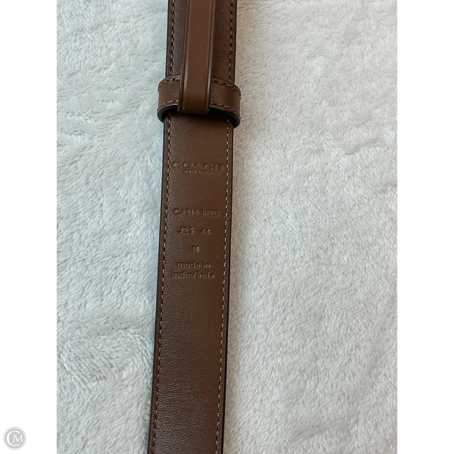Belt Designer By Coach, Size: Medium