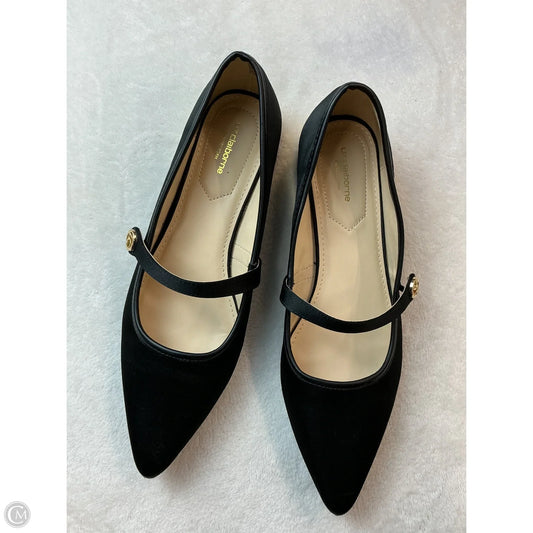 Shoes Heels Block By Liz Claiborne In Black & Gold, Size: 8.5