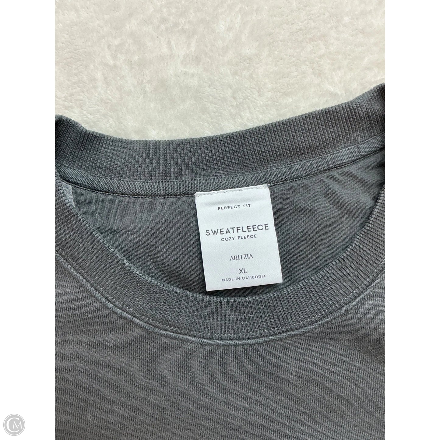 Sweatshirt Crewneck By Aritzia In Grey, Size: Xl