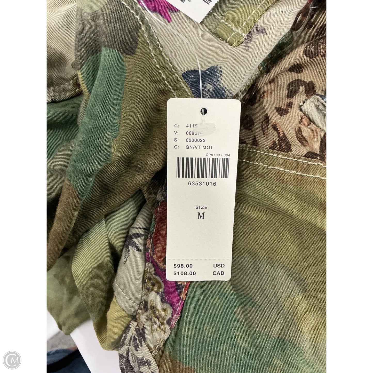 Top Long Sleeve By Pilcro In Green & Purple, Size: M