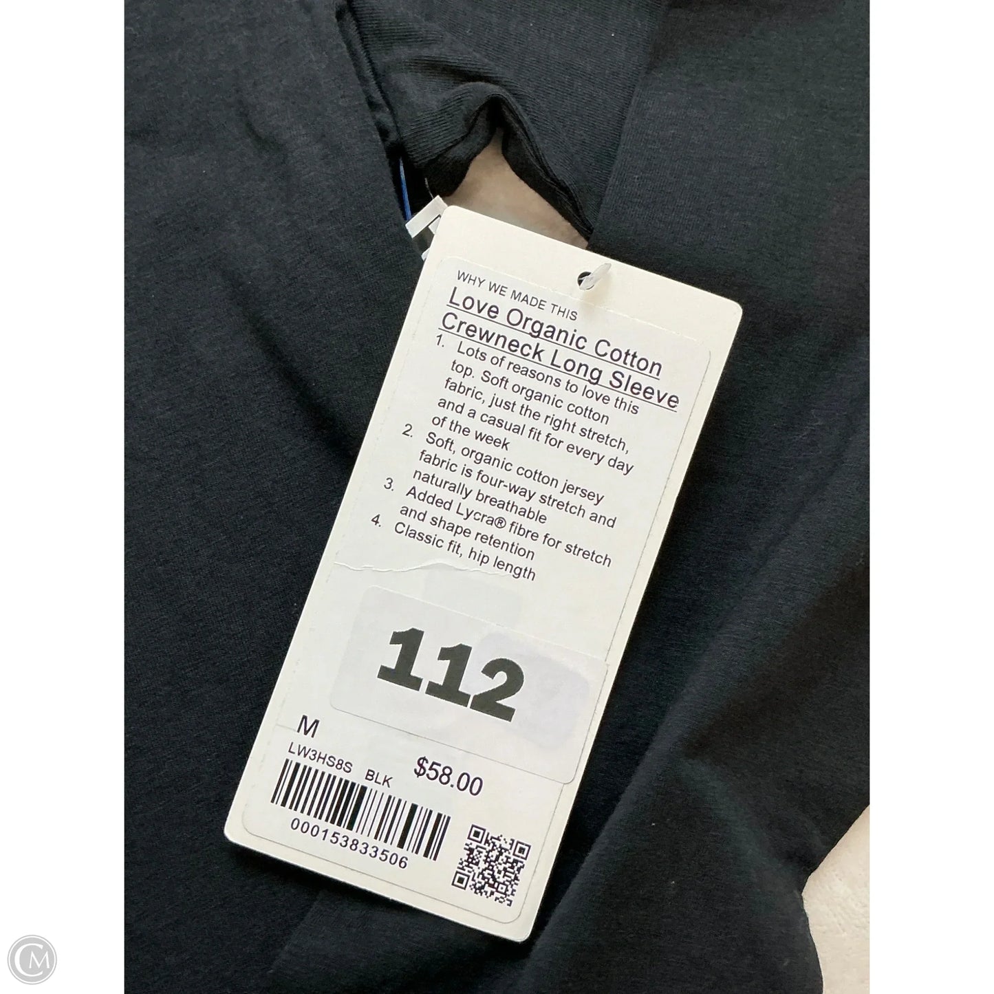 Top Long Sleeve By Lululemon In Black, Size: M