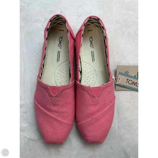Shoes Flats By Toms In Pink, Size: 8.5