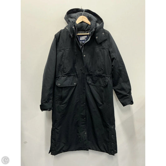 Coat Parka By Lands End In Black, Size: L