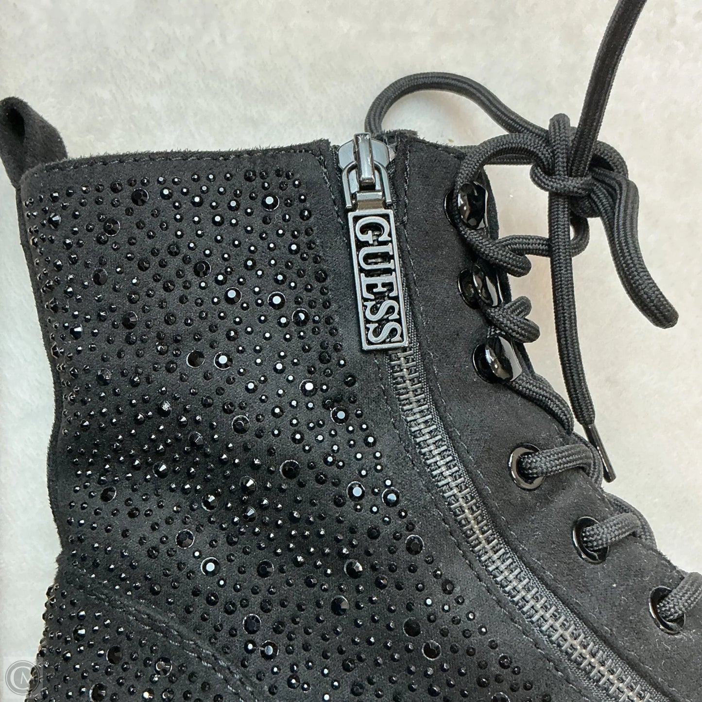 Boots Combat By Guess In Black, Size: 7.5
