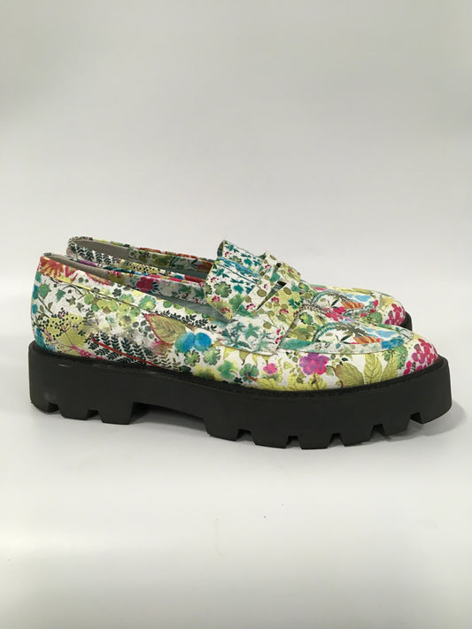 Floral Print Shoes Flats Franco Sarto, Size 9