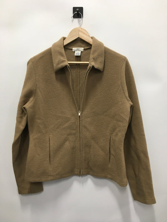 Jacket Fleece By Brooks Brothers In Tan, Size: M