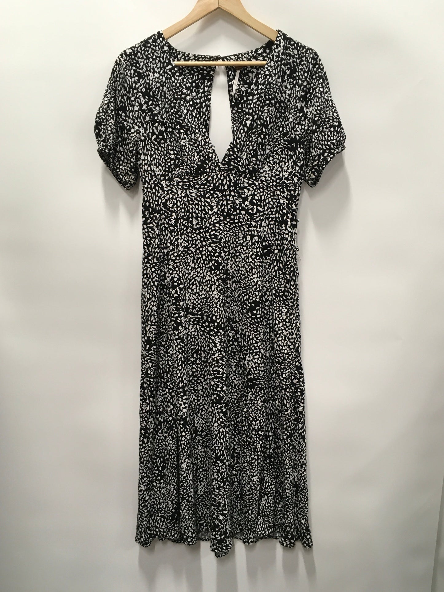 Black & White Dress Casual Midi Free People, Size S