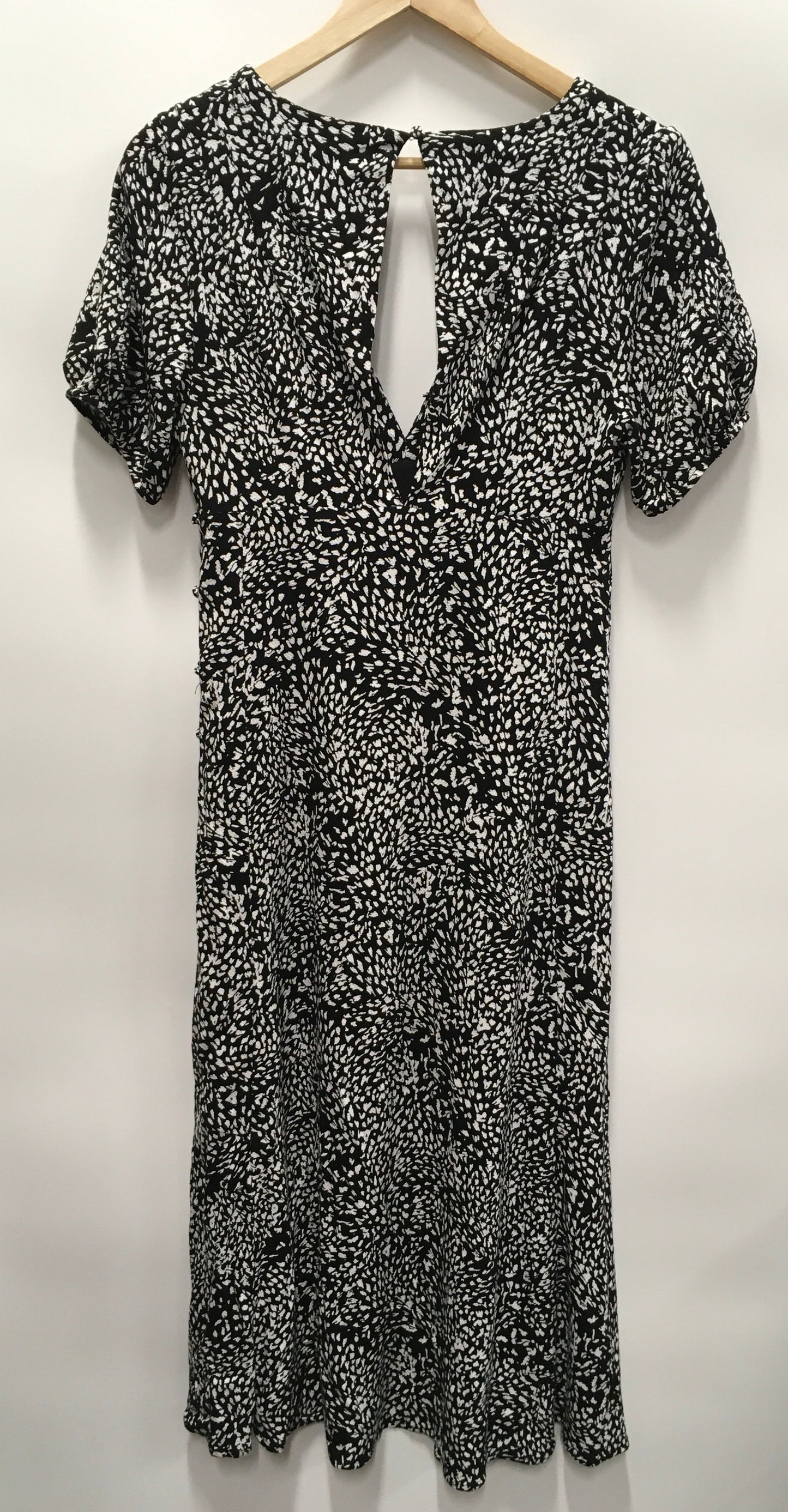 Black & White Dress Casual Midi Free People, Size S